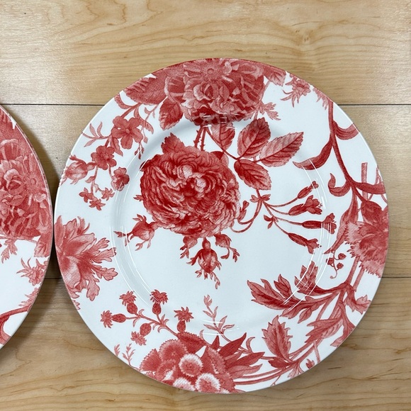 Royal Stafford Floral Weave  11” Stoneware Dinner Plates Set/2 NEW UK Made - Picture 3 of 3